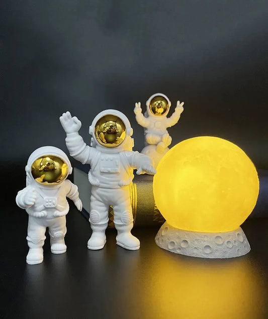 ZEN Astronaut Yellow Moon Ambient Light Ornament