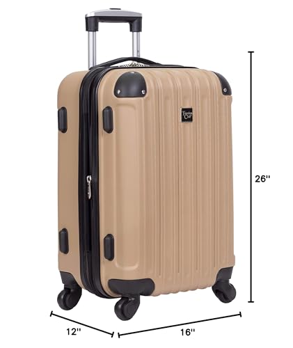 4 Piece Set: Club Midtown Hardside Luggage in 8 colors