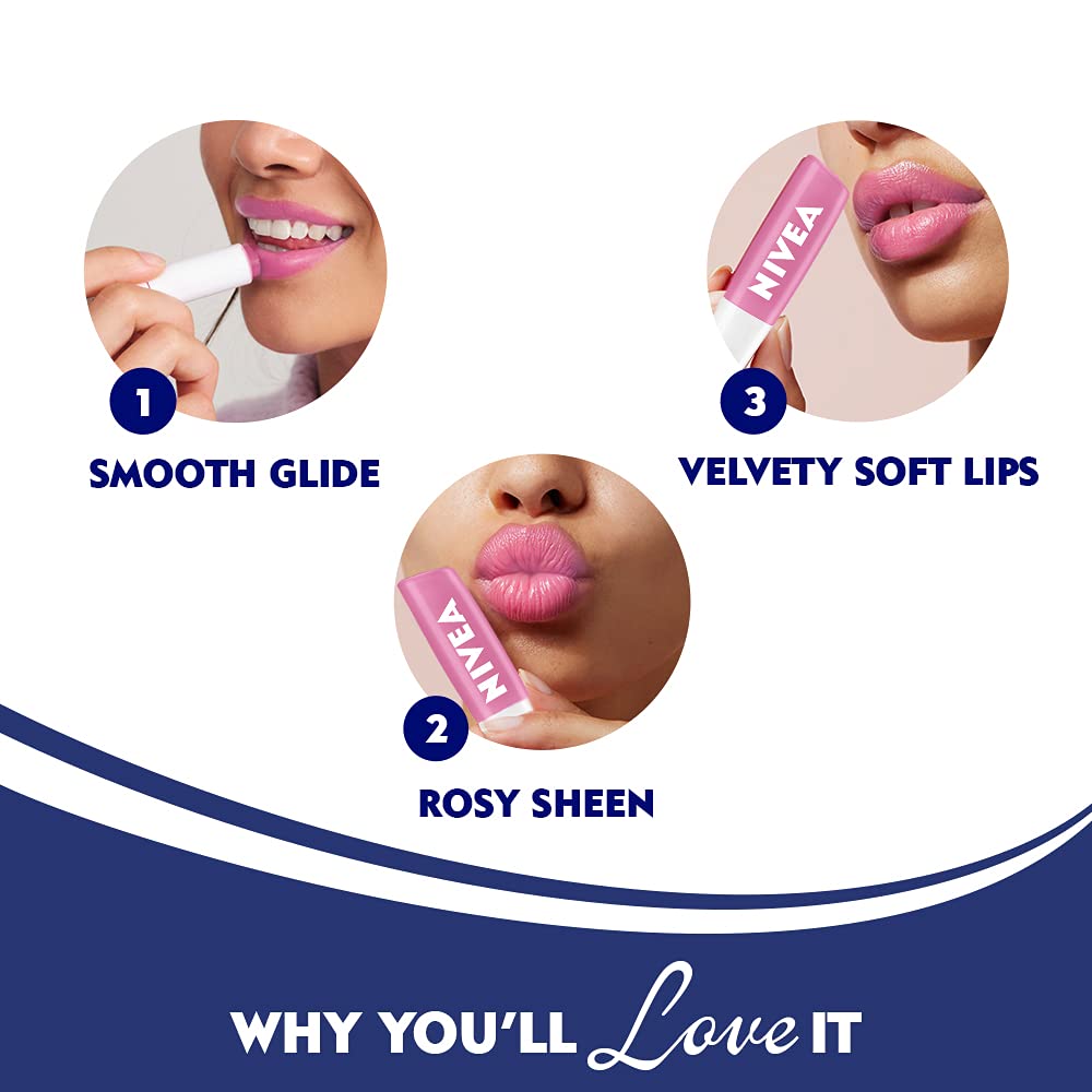 Nivea Lip Soft Rose Blister Pack