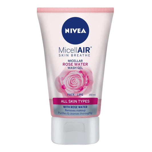 Nivea MicellAIR rose water wash gel for face and lips 150 ml