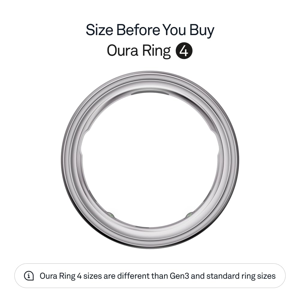 Oura Smart Ring: Sleep Tracking Wearable, Heart Rate, Fitness Tracker Up to 8 Days of Battery Life