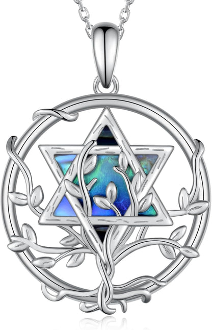 Star of David Necklace: Six-Pointed Star Pendant Christmas & Hanukkah Gifts