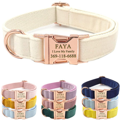 PETDURO Custom Dog Collar Personalized with Name Engraved for Large, Medium & Small Dogs