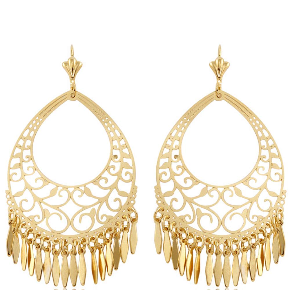 18K Gold Plated Barzel Earrings