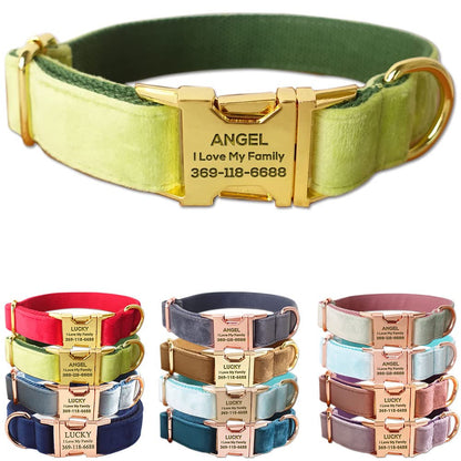 PETDURO Custom Dog Collar Personalized with Name Engraved for Large, Medium & Small Dogs