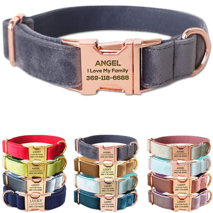 PETDURO Custom Dog Collar Personalized with Name Engraved for Large, Medium & Small Dogs