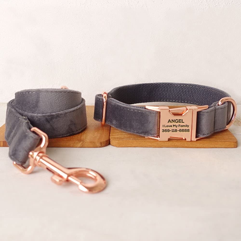 PETDURO Custom Dog Collar Personalized with Name Engraved for Large, Medium & Small Dogs