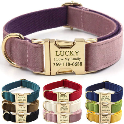 PETDURO Custom Dog Collar Personalized with Name Engraved for Large, Medium & Small Dogs