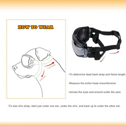 NVTED Dog Sunglasses UV Protection for Medium or Large Dog