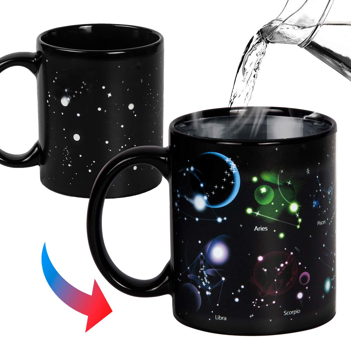 12 oz Heat Changing Constellation Mug