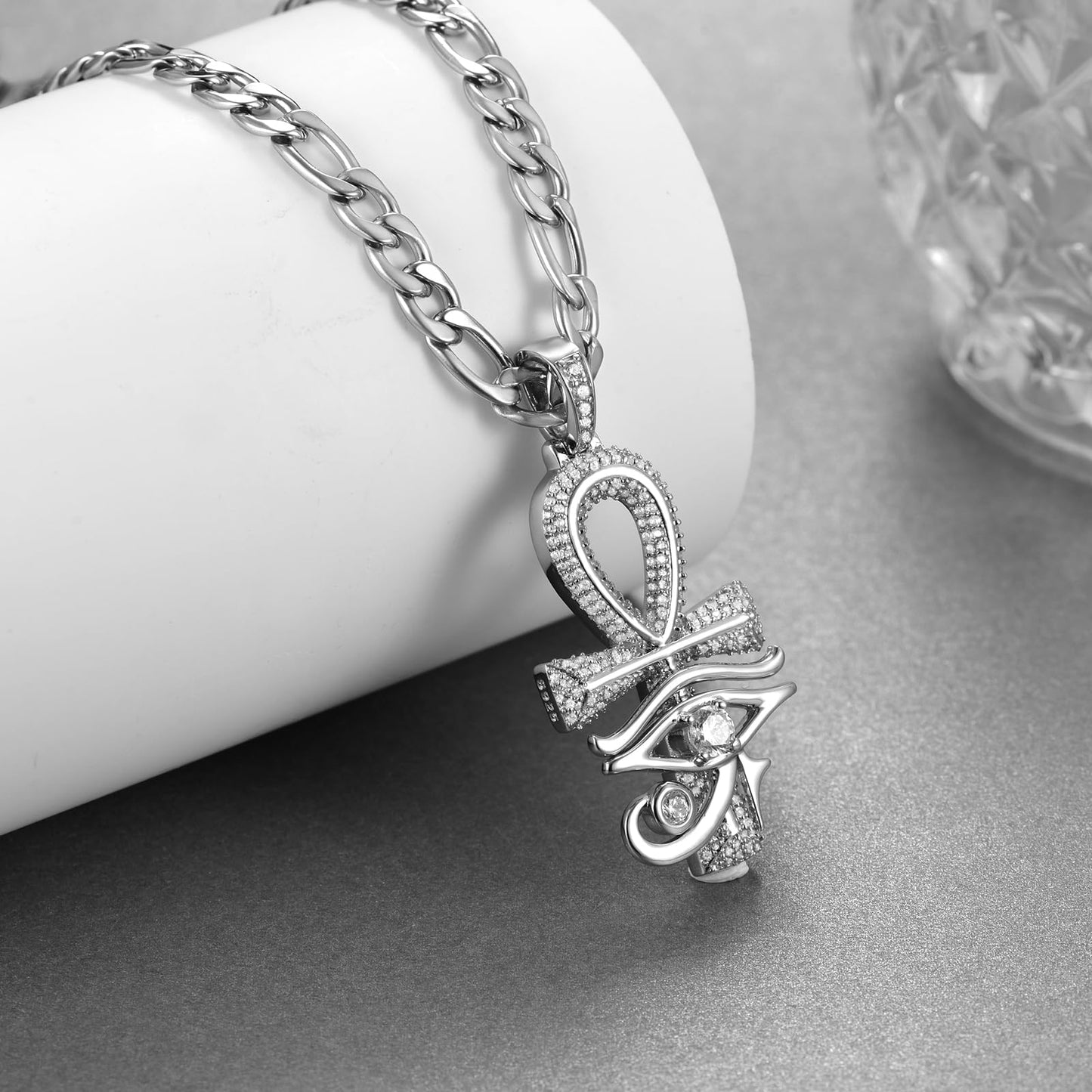 Eye of Horus Sterling Silver Necklace