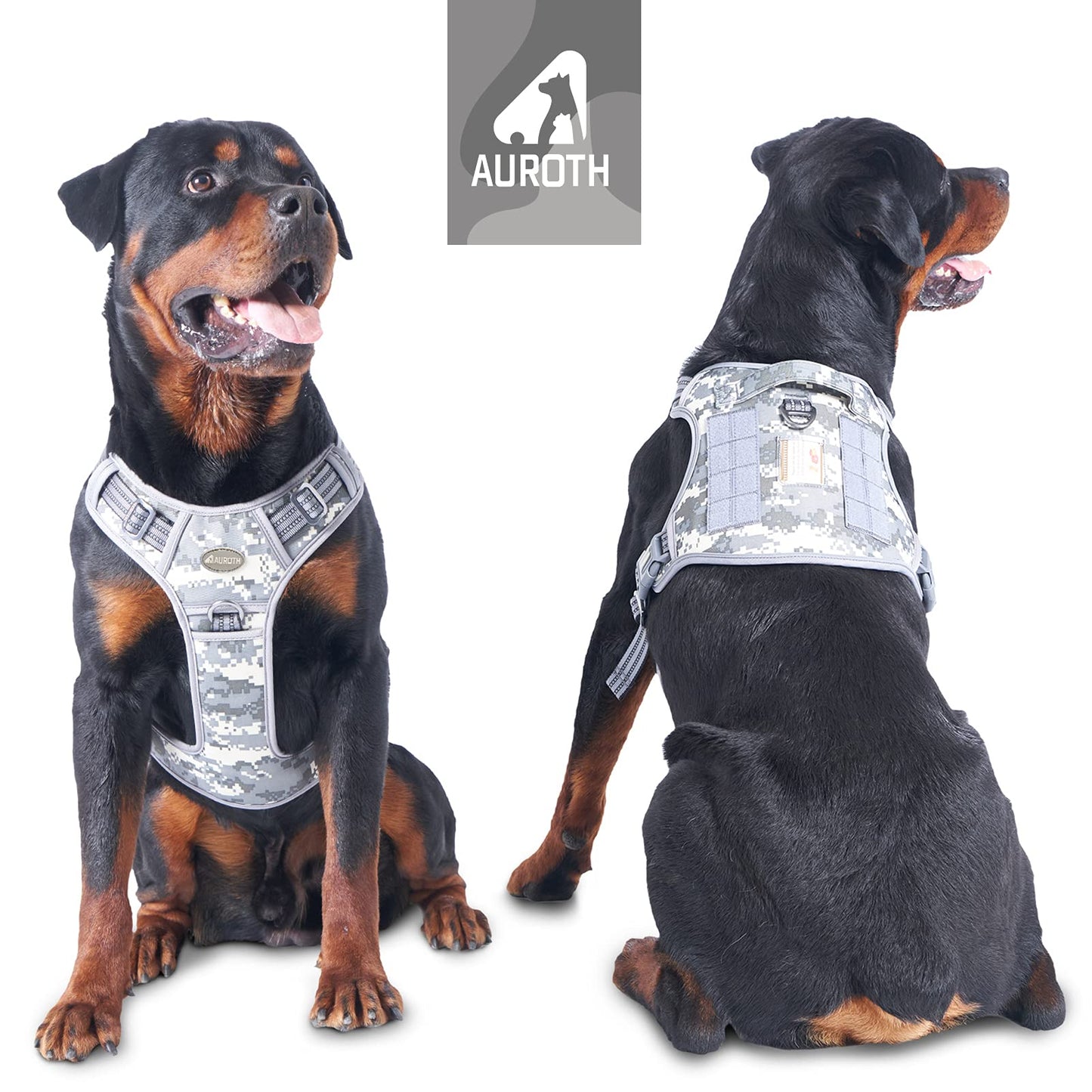 PET Auroth Tactical Dog Harness for Small, Medium & Large Dogs