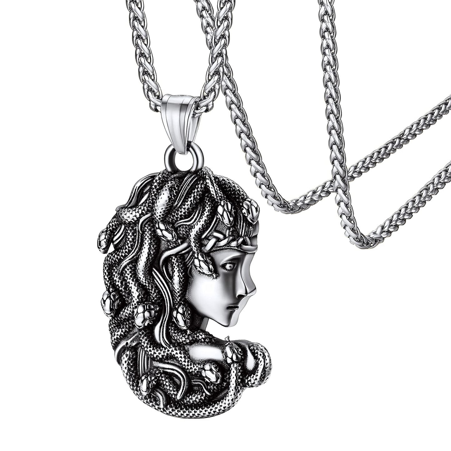 18K Gold Plated Medusa Pendant Necklace