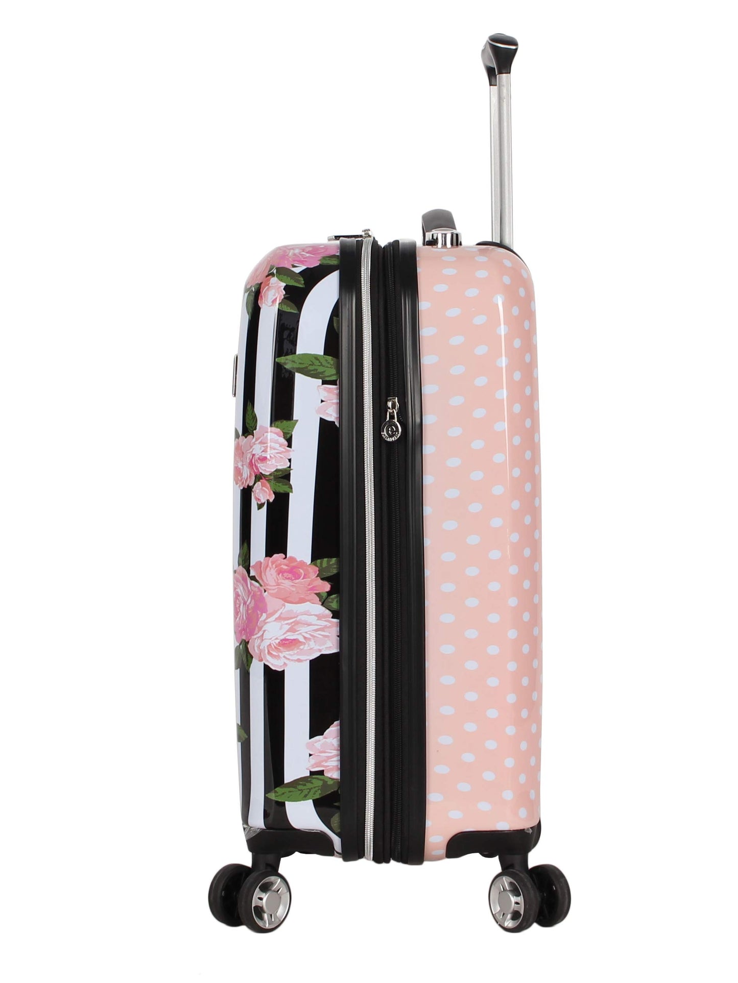 Betsey Johnson Designer 20 Inch Carry On - Expandable (ABS + PC)