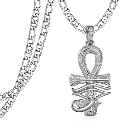 Eye of Horus Sterling Silver Necklace