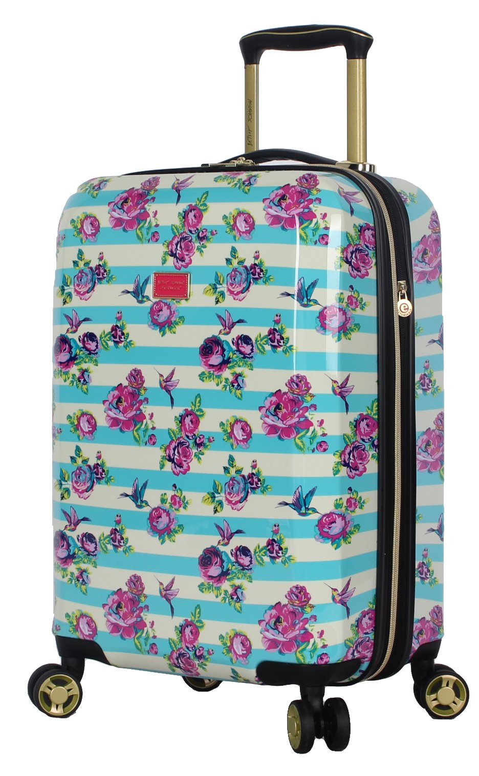 Betsey Johnson Designer 20 Inch Carry On - Expandable (ABS + PC)