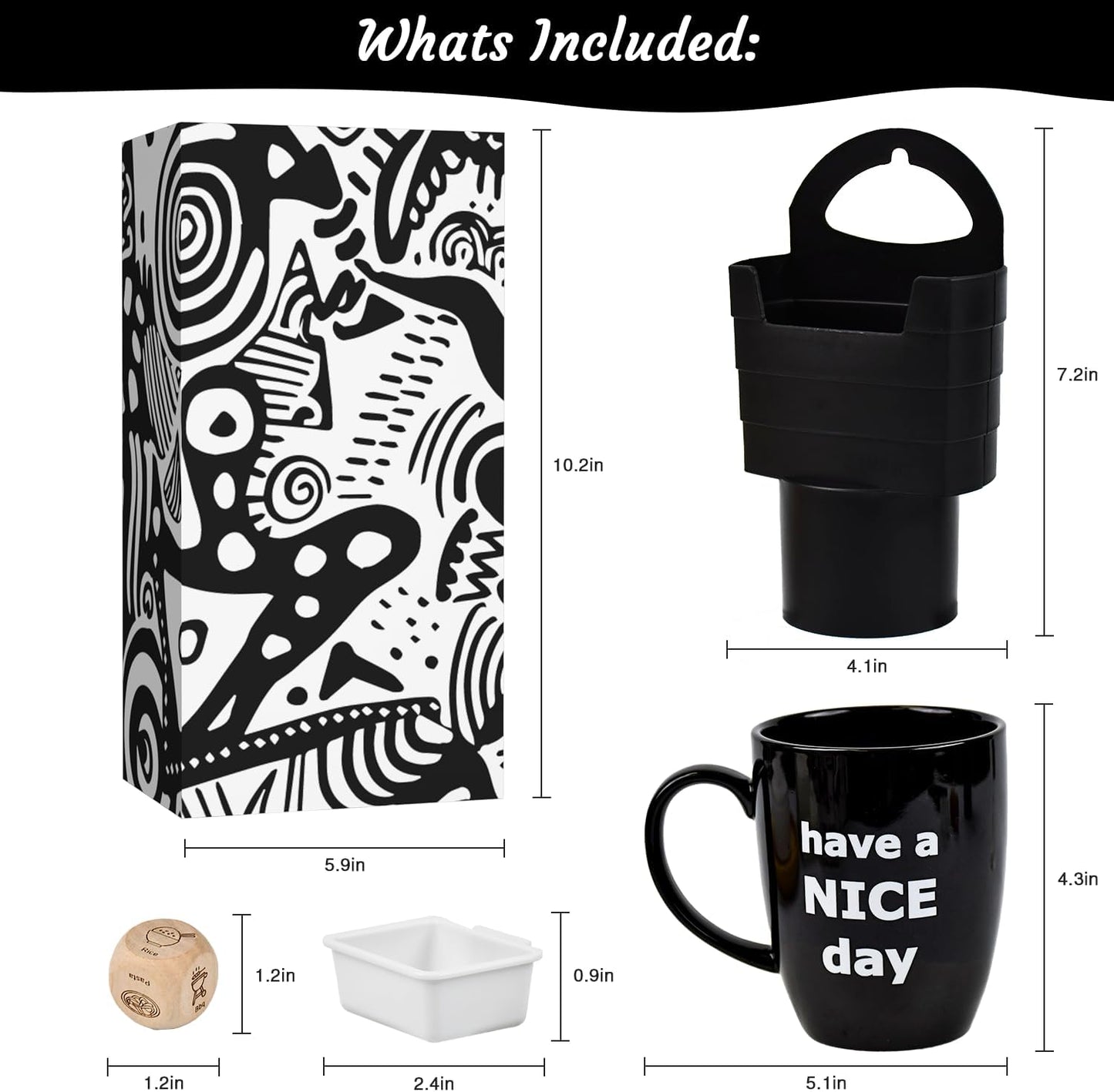 RIYA White Elephant Gifts for Adults, Funny Coffee Mug giving the Finger on the Bottom