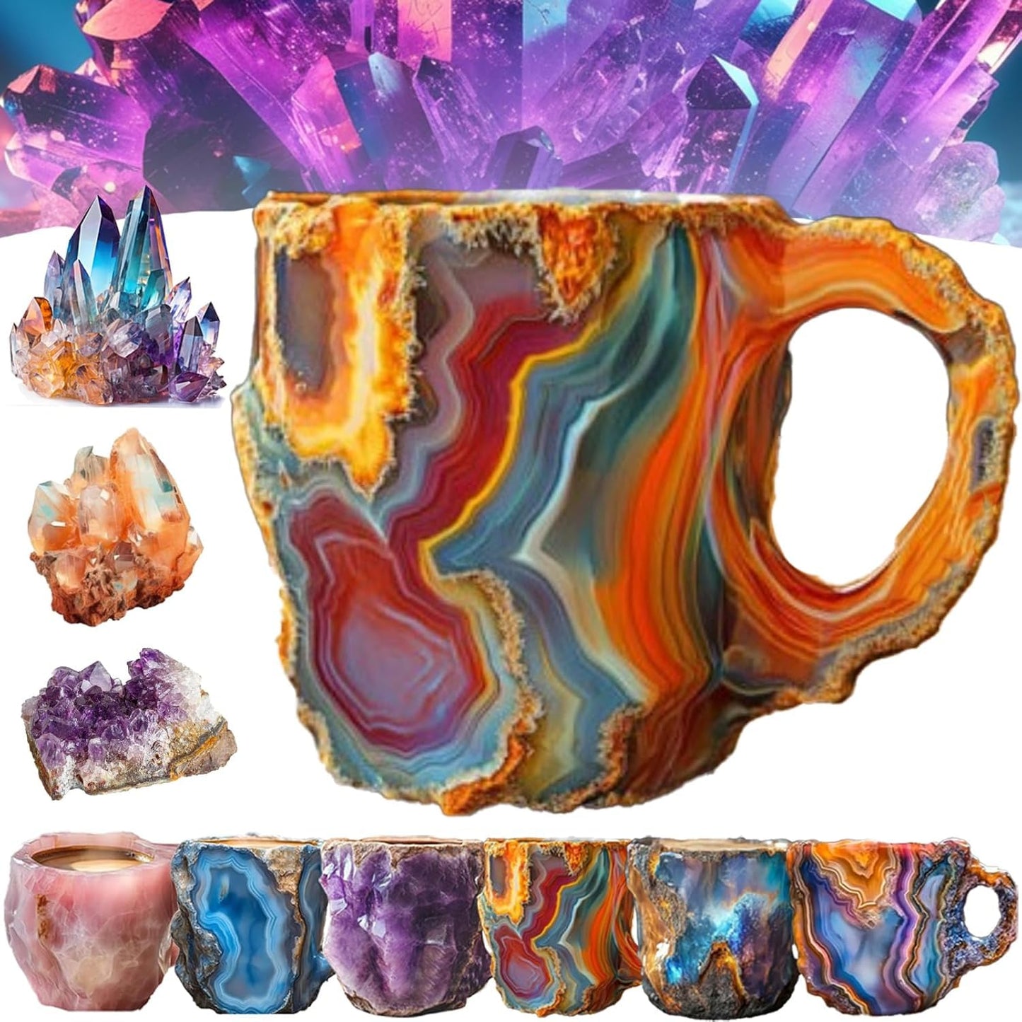 Mineral Crystal Coffee Mugs