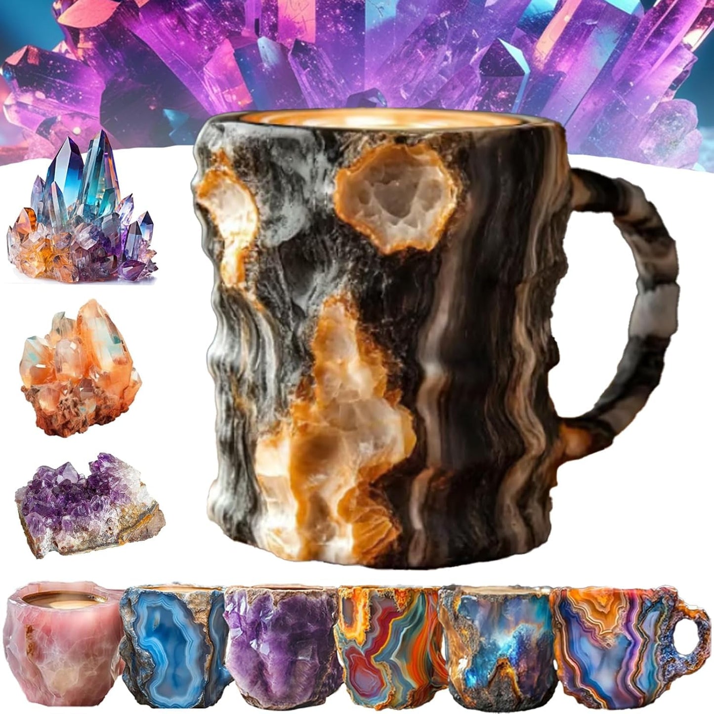 Mineral Crystal Coffee Mugs