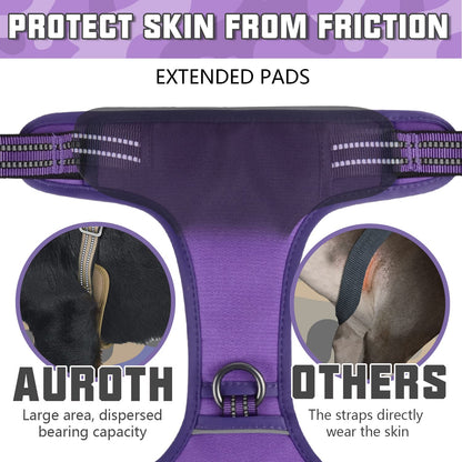 PET Auroth Tactical Dog Harness for Small, Medium & Large Dogs