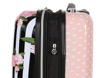 Betsey Johnson Designer 20 Inch Carry On - Expandable (ABS + PC)