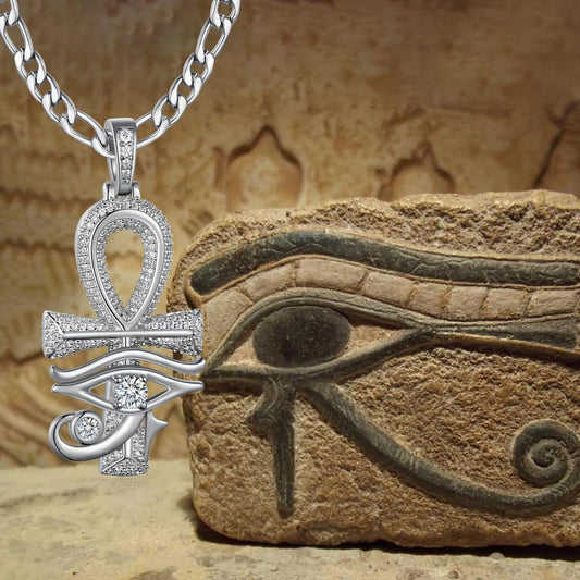 Eye of Horus Sterling Silver Necklace