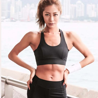 ZEN Athleisure Strap Push Up Sports Bra: Women's Gym Yoga Athletic Vest