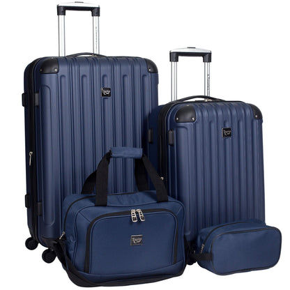 4 Piece Set: Club Midtown Hardside Luggage in 8 colors