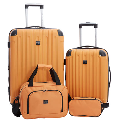 4 Piece Set: Club Midtown Hardside Luggage in 8 colors