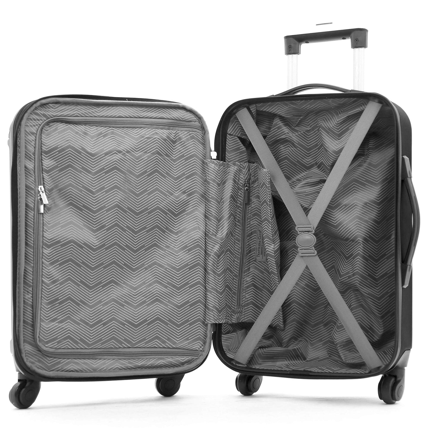 4 Piece Set: Club Midtown Hardside Luggage in 8 colors