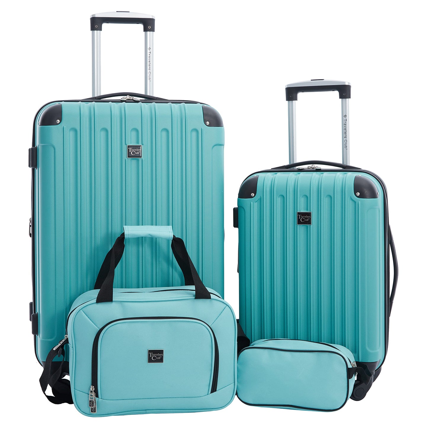 4 Piece Set: Club Midtown Hardside Luggage in 8 colors