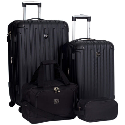 4 Piece Set: Club Midtown Hardside Luggage in 8 colors