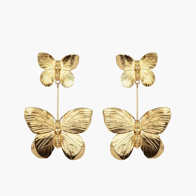 ZEN Chunky Butterfly Dangle Earrings: No 🚫 Tax Item!