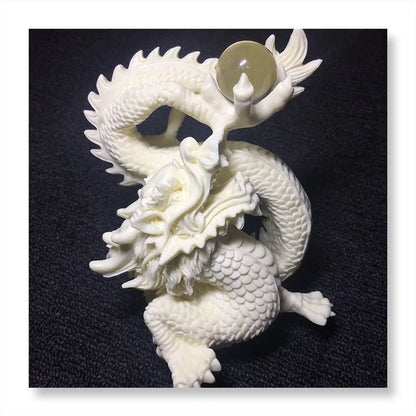 ZEN Sacred White Dragon Statue