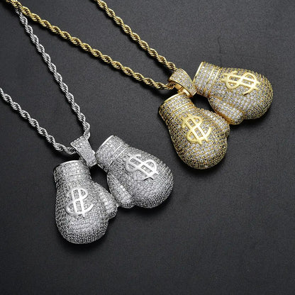 ZEN Boxing Gloves Pendant Necklace