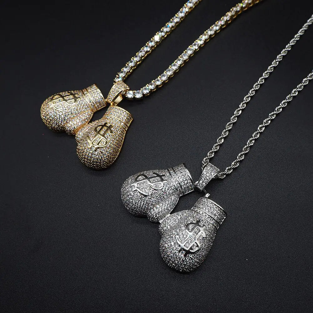 ZEN Boxing Gloves Pendant Necklace